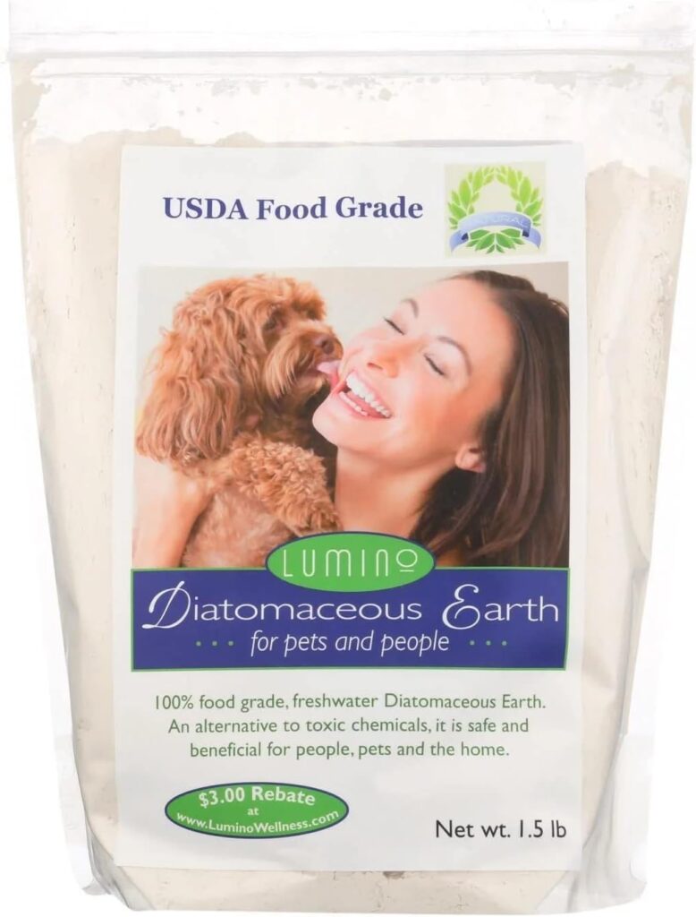 Lumino Pet and People Food Grade Diatomaceous Earth, 1.5lb